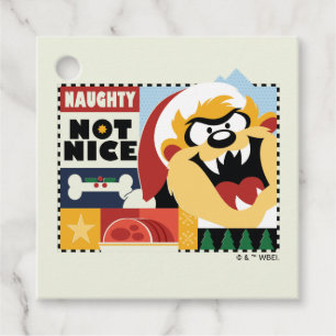 LOONEY TUNES™ TAZ™ Naughty Not Nice Geschenkanhänger