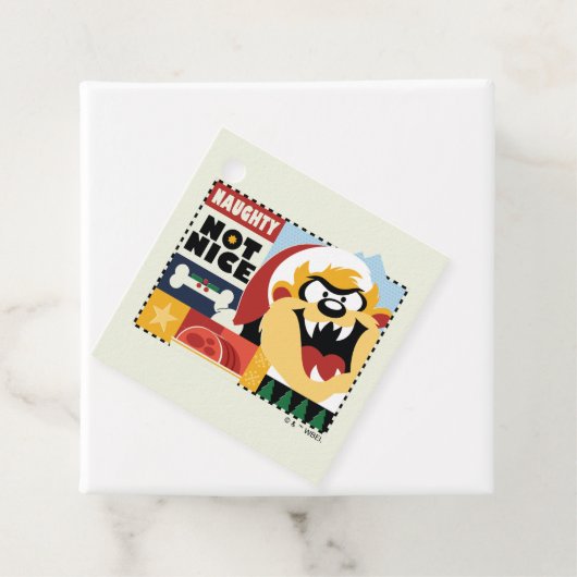LOONEY TUNES™ TAZ™ Naughty Not Nice Geschenkanhänger (Beispiel)