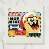 LOONEY TUNES™ TAZ™ Naughty Not Nice Geschenkanhänger (Vorderseite)