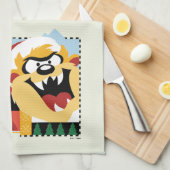 LOONEY TUNES™ TAZ™ Naughty Not Nice Geschirrtuch (Viertel Falte)