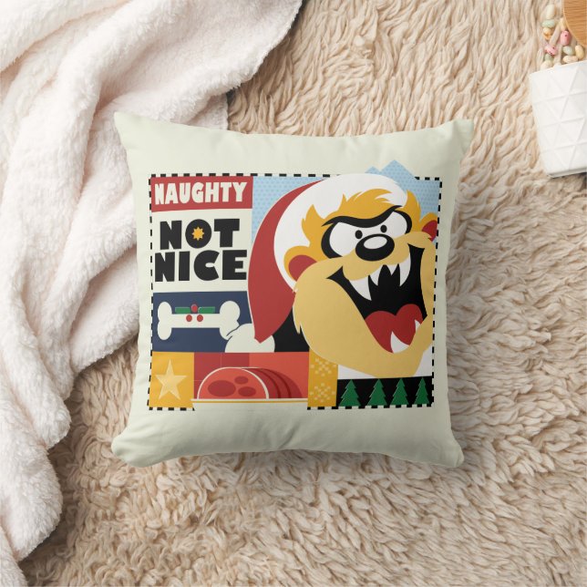 LOONEY TUNES™ TAZ™ Naughty Not Nice Kissen (Decke)