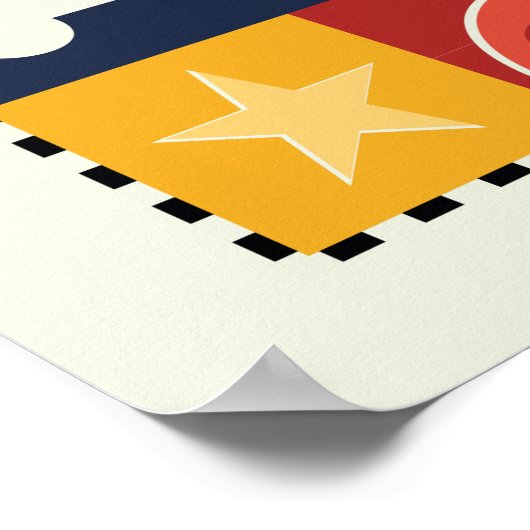 LOONEY TUNES™ TAZ™ Naughty Not Nice Poster (Ecke)