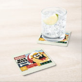 LOONEY TUNES™ TAZ™ Naughty Not Nice Rechteckiger Pappuntersetzer (Vor Ort)