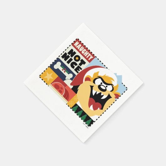 LOONEY TUNES™ TAZ™ Naughty Not Nice Serviette (Ecke)