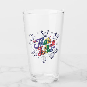 LOONEY TUNES™ - That's All Folks! Pride Badge Glas