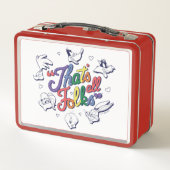 LOONEY TUNES™ - That's All Folks! Pride Badge Metall Brotdose (Rückseite)