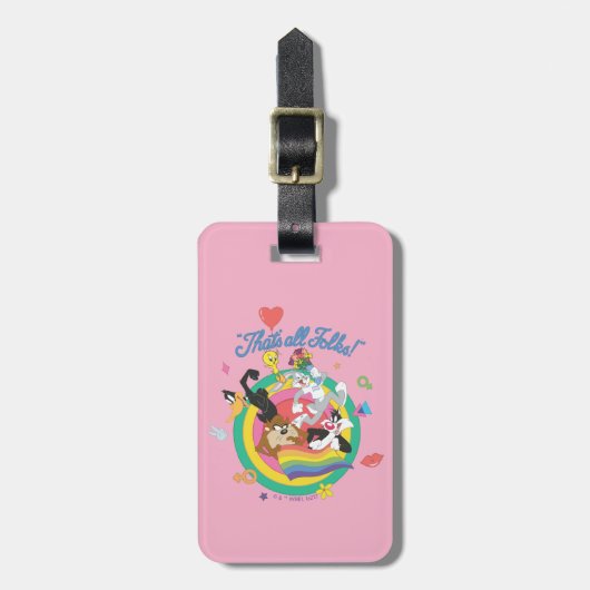 LOONEY TUNES™ - That's All Folks! Pride Bullseye Gepäckanhänger (Vorderseite vertikal)