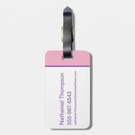 LOONEY TUNES™ - That's All Folks! Pride Bullseye Gepäckanhänger (Rückseite vertikal)