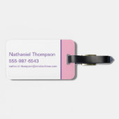 LOONEY TUNES™ - That's All Folks! Pride Bullseye Gepäckanhänger (Rückseite horizontal)