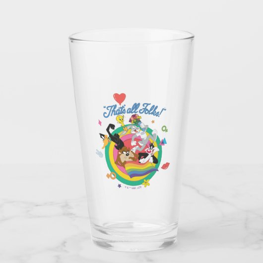 LOONEY TUNES™ - That's All Folks! Pride Bullseye Glas (Vorderseite)