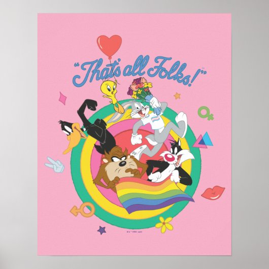 LOONEY TUNES™ - That's All Folks! Pride Bullseye Poster (Vorne)