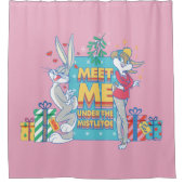 LOONEY TUNES™ | Treffen Sie mich unter dem Mistlet Duschvorhang (Vorderseite)