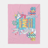 LOONEY TUNES™ | Treffen Sie mich unter dem Mistlet Fleecedecke (Vorderseite)