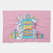 LOONEY TUNES™ | Treffen Sie mich unter dem Mistlet Geschirrtuch (Horizontal)