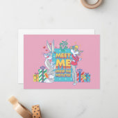 LOONEY TUNES™ | Treffen Sie mich unter dem Mistlet Mitteilungskarte (Vorderseite/Rückseite Beispiel)