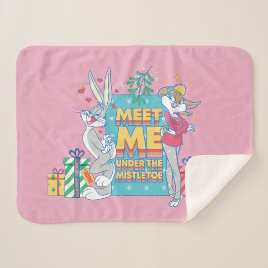 LOONEY TUNES™ | Treffen Sie mich unter dem Mistlet Sherpadecke (Vorderseite (Horizontal))