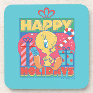 LOONEY TUNES™   TWEETY™ Happy Holidays Getränkeuntersetzer