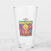 LOONEY TUNES™ | TWEETY™ Happy Holidays Glas (Vorderseite)
