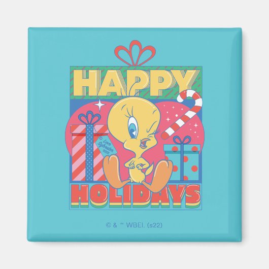 LOONEY TUNES™ | TWEETY™ Happy Holidays Magnet (Vorne)
