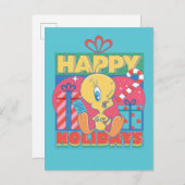 LOONEY TUNES™ | TWEETY™ Happy Holidays Postkarte (Vorne/Hinten)