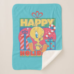 LOONEY TUNES™   TWEETY™ Happy Holidays Sherpadecke