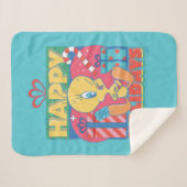 LOONEY TUNES™ | TWEETY™ Happy Holidays Sherpadecke (Vorderseite (Horizontal))