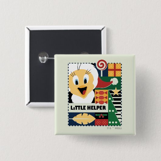 LOONEY TUNES™ TWEETY™ Little Helper Button (Vorne & Hinten)