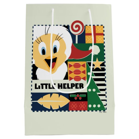 LOONEY TUNES™ TWEETY™ Little Helper Mittlere Geschenktüte (Rückseite)