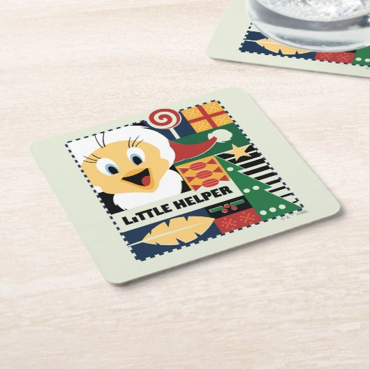 LOONEY TUNES™ TWEETY™ Little Helper Rechteckiger Pappuntersetzer (angewinkelt)