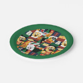 LOONEY TUNES™Urlaubstyp Pappteller (Schrägansicht)