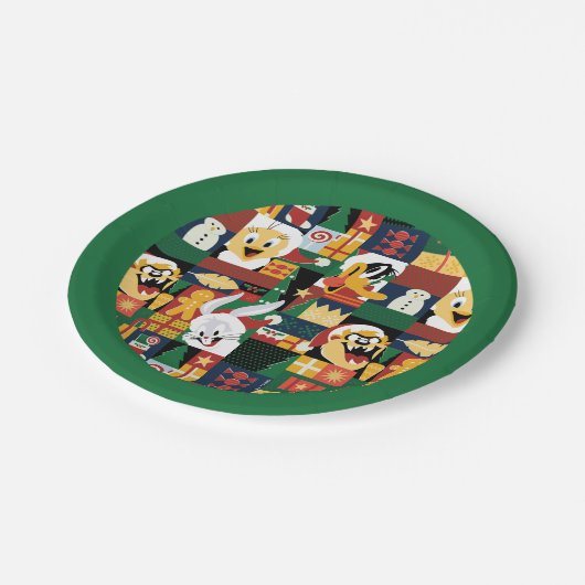 LOONEY TUNES™Urlaubstyp Pappteller (Schrägansicht)