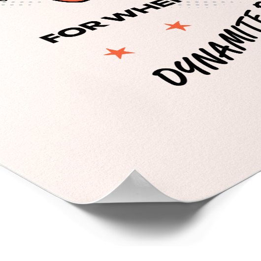 LOONEY TUNES™ | WILE E. COYOTE™ ACME Dynamite Poster (Ecke)