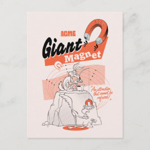 LOONEY TUNES™   WILE E. COYOTE™ ACME Giant Magnet Postkarte