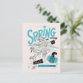 LOONEY TUNES™ | WILE E. COYOTE™ Frühjahr in Aktion Postkarte (Stehend Vorderseite)