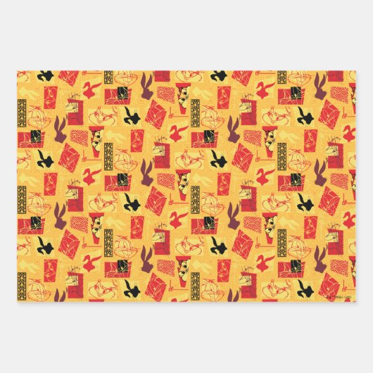 LOONEY TUNES™ | Year of the Rabbit Pattern Geschenkpapier Set (Vorderseite)