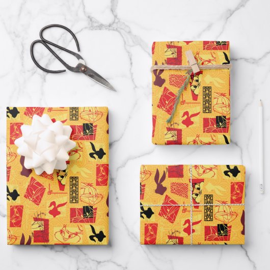 LOONEY TUNES™ | Year of the Rabbit Pattern Geschenkpapier Set (Vorderseite)
