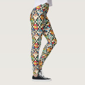 LOONEY TUNES™ Zeichen auf Schwarz/Weiß-Schachbrett Leggings (Rechts)