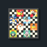 LOONEY TUNES™ Zeichen auf Schwarz/Weiß-Schachbrett Leinwanddruck<br><div class="desc">LOONEY TUNES™ | Karo dieses lustige Muster mit bunten Looney Tunes Charakteren über einen Schachbrett Hintergrund!</div>