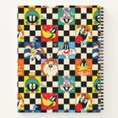 LOONEY TUNES™ Zeichen auf Schwarz/Weiß-Schachbrett Notizblock (Rückseite)