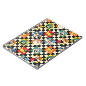 LOONEY TUNES™ Zeichen auf Schwarz/Weiß-Schachbrett Notizblock (Linke Seite)