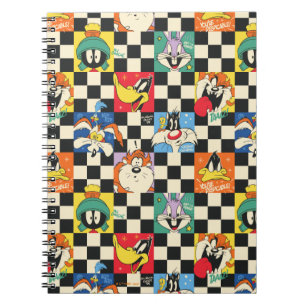 LOONEY TUNES™ Zeichen auf Schwarz/Weiß-Schachbrett Notizblock