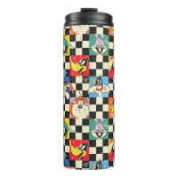 LOONEY TUNES™ Zeichen auf Schwarz/Weiß-Schachbrett