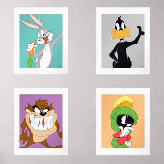 LOONEY TUNES™-Zeichen Bilderwand Sets (Vorderseite)