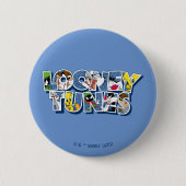 LOONEY TUNES™ Zeichen in Buchstaben Button (Vorderseite)