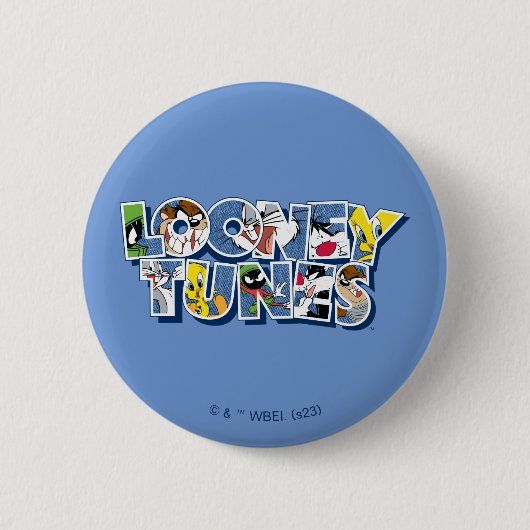 LOONEY TUNES™ Zeichen in Buchstaben Button (Vorderseite)