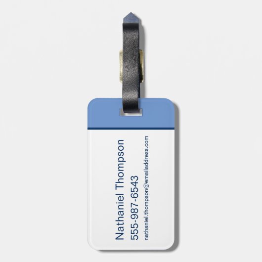 LOONEY TUNES™ Zeichen in Buchstaben Gepäckanhänger (Rückseite vertikal)