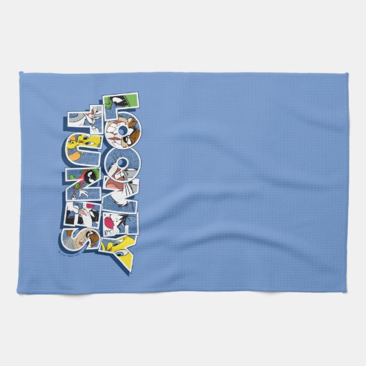 LOONEY TUNES™ Zeichen in Buchstaben Geschirrtuch (Horizontal)