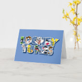 LOONEY TUNES™ Zeichen in Buchstaben Karte (Gelbe Blume)