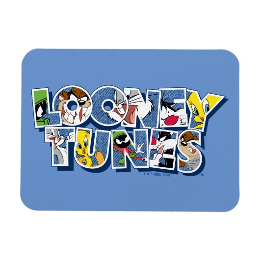 LOONEY TUNES™ Zeichen in Buchstaben Magnet (Horizontal)