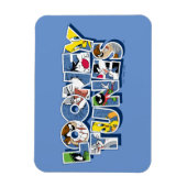 LOONEY TUNES™ Zeichen in Buchstaben Magnet (Vertikal)